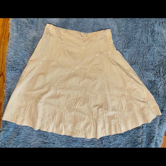 ✨Tan skirt with gold sequins and beads size Large - Picture 5 of 5